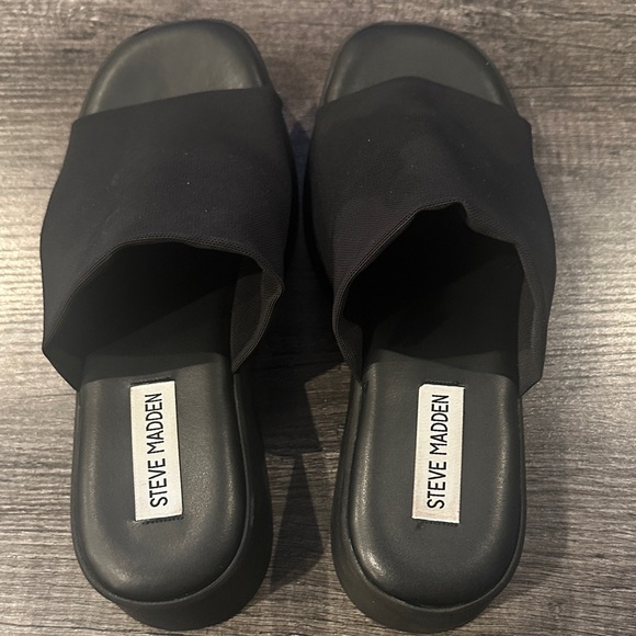 Steve Madden Black Slinky 30 - Picture 4 of 5